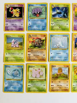 Vintage Pokemon Cards Lot of 18 Uncommon & Common WOTC 1995, 96, 98 ungraded - Image 2