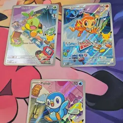 Pokemon TCG MEP Holo Lot Turtwig Chimchar Piplup 2026 3 Cards - Image 1