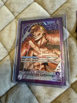 One Piece TCG Ready to Play Custom Deck w/ R , SR, AA, & Don Cards - Doflamingo - Image 1