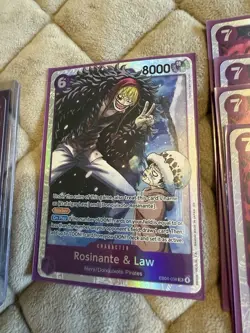 One Piece TCG Ready to Play Custom Deck w/ R , SR, AA, & Don Cards - Doflamingo - Image 3