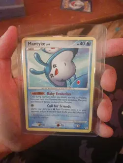 Pokemon TCG Mantyke 55/130 Diamond and Pearl Non-Holo Uncommon Card 2006 Vintage - Image 1