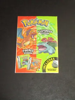 EX FireRed & LeafGreen Card List & Rulebook Pokemon 2004 Fire Red Leaf Green - Image 2