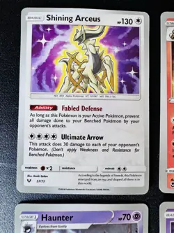 Pokemon 9 Card Lot Radiant Greninja Shining Arceus Mewtwo Pikachu Haunter MINT+ - Image 2