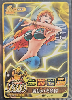 One Piece Cardass BANDAI PROMO NAMI IC2-09 VERY EARLY CARD LUFFY CREW - Image 1