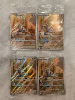 x4 Mimikyu SVP 075 Sealed Promo Pokemon Card Paldean Fates NM-M - Image 1