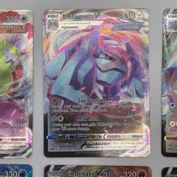 Lot Of 6 Pokemon VMAX Cards Salamence Metagross Cinderace Greedent Kingler - Image 3