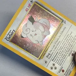 Pokemon Clefairy Base Set 2 Holo Rare 6/130 40 HP Fairy Card 2000 - Image 3