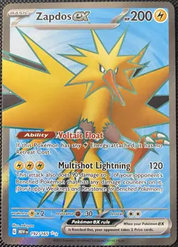 Zapdos ex 192/165 Sv: Scarlet & Violet 151 Holo - Pokemon Card - Image 1