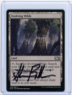 Evolving Wilds Magic 2015 Signed Artist Proof MTG - Image 1
