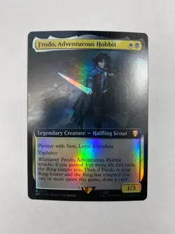 Frodo, Adventurous Hobbit, FOIL Borderless - Lord of the Rings MTG 087 - Image 1