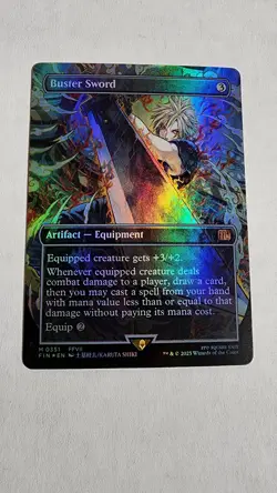 Buster Sword - FFVII Holo - Artifact Equipment Final Fantasy 2025 - Cloud Strife - Image 1