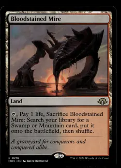 Bloodstained Mire #216 MTG Modern Horizons 3 NM X1 - Image 1