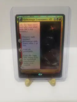 Hidetsugu Consumes All Kamigawa Neon Dynasty Prerelease PROMO Foil MTG - Image 1