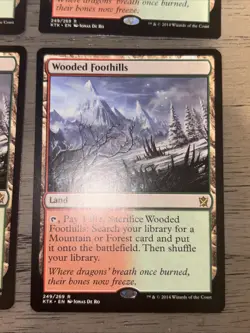 Wooded Foothills Khans of Tarkir 4x Playset MTG - Image 4