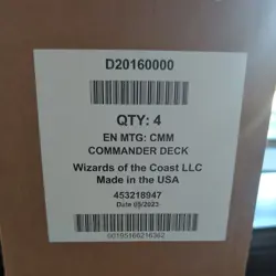 MTG Commander Masters Commander Deck Set of 4 Magic: The Gathering New Sealed - Image 2