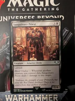 MTG Sanguinary Priest Universes Beyond: Warhammer 40,000 (40K)Regular NM - Image 1