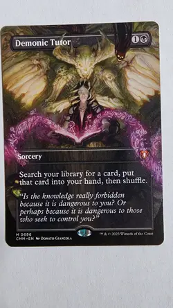 Demonic Tutor - Commander Masters Regular Borderless - Image 1