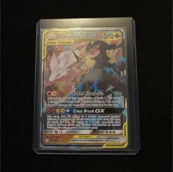Reshiram & Zekrom GX TAG TEAM Holo Ultra Rare Pokemon Card 157/236 270 HP - Image 1