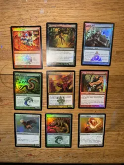 Magic The Gather Dissension 2006 9 Card Holo Trading Card Lot - Image 1