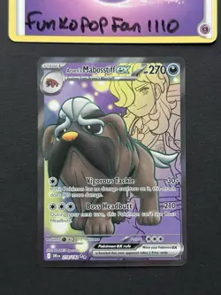 Arven's Mabosstiff EX 218/182 Destined Rivals Full Art Ultra Rare Pokemon Card - Image 1