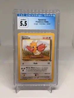 1999 Pokemon Jungle Spearow 62/64 CGC 5.5 EX+ Excellent+ Vintage WOTC Card - Image 1