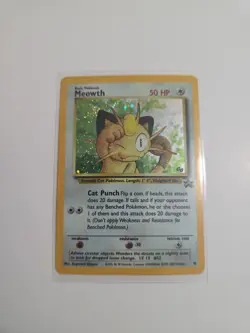 Meowth #10 WOTC Black Star Promo Pokemon Card #10 LP - Image 2