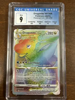 Pokemon TCG Dragonite vstar Holo Ultra Rare Card Pokemon Go 81/78 - Image 1