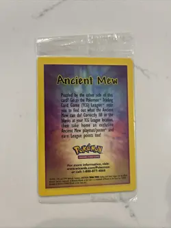 Pokemon Ancient Mew 2000 Movie Promo Sealed Card English - Image 1