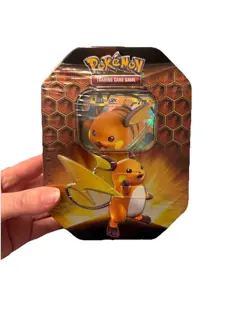 Pokemon TCG: Hidden Fates Tin (45 Cards) Raichu GX 820650804816 - Image 1