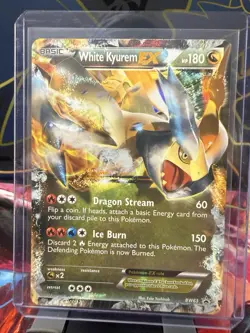 Pokemon TCG White Kyurem EX #BW63 Black White Black Star Promo Card Holo Rare - Image 1