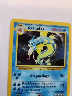 Gyarados Holo Base Pokemon Card WOTC LP - NM - Image 2