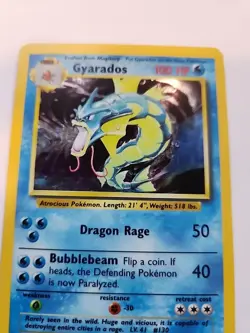 Gyarados Holo Base Pokemon Card WOTC LP - NM - Image 4