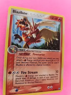 Blaziken Holo Ex Power Keepers Pokemon Card WOTC NM - Image 2