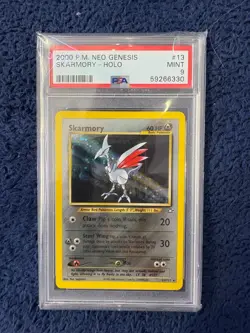 PSA 9 Skarmory Holo Neo Genesis #13 - 2000 MINT Pokemon Card - Image 1