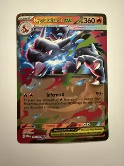 Mega Charizard X ex Double Rare 13/94 Phantasmal Flames Pokemon TCG Card Holo - Image 1