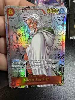 One Piece TCG Silvers Rayleigh OP08-118 Manga Card - Image 4