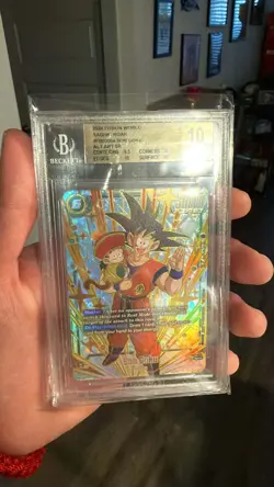BGS 10 Son Goku FB03-064 Top 64 Regional Prize Card Dragon Ball Fusion World - Image 1