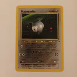 Pokemon TCG Magnemite 26/75 WotC Neo Discovery Set Non-Holo Card 2001 NM - Image 1