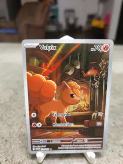 Pokemon Card TCG: Vulpix 138/132 ME:01 Mega Evolutions - Illustration Rare - NM - Image 1