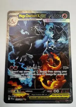 Mega Charizard X EX 125/094 - ME Phantasmal Flames - SIR - Pokemon TCG Card NM - Image 1