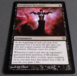 Bloodchief Ascension – Zendikar NM Enchantment Rare – Vampire Combo Card MTG - Image 3