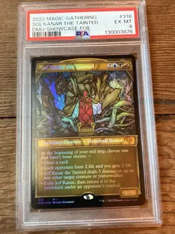 Sol'Kanar the Tainted (Showcase foil) - Dominaria United (DMU) MTG PSA 6 - Image 2