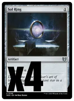 MTG | Sol Ring (x4 Playset) | (NM) Commander: Wilds of Eldraine - Image 1