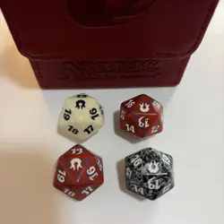 Born Of The Gods Die D20 x4 - White, Black, Red x2 - Magic the Gathering MTG - Image 1