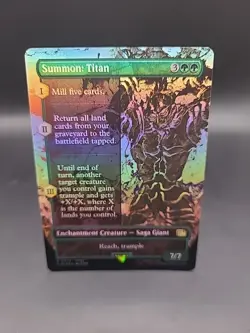 Magic The Gathering MTG Final Fantasy Summon: Titan R 0373 FIN FOIL - Image 1