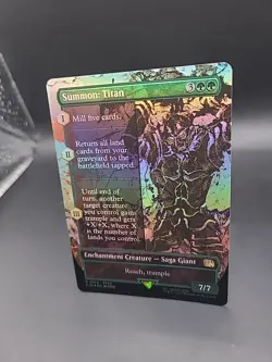 Magic The Gathering MTG Final Fantasy Summon: Titan R 0373 FIN FOIL - Image 3