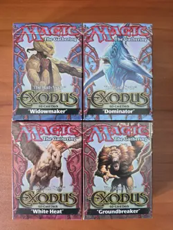 Exodus Precon, All 4 Decks Opened & Unplayed + Display Box : Magic the Gathering - Image 1