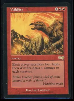 1998 MTG Urza's Saga Wildfire #228 LP Magic the Gathering - Image 1