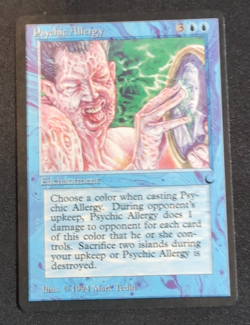PSYCHIC ALLERGY ENCHANTMENT THE DARK MTG MAGIC THE GATHERING LP/NM - Image 1