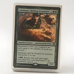 Sandman Shifting Scoundrel 112 MTG Marvel Spider-Man NM Non-Foil Legendary - Image 1